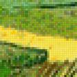 Предпросмотр схемы вышивки «Пшеничные поля в Овере под облачным небом. Ван Гог» (№2085780)