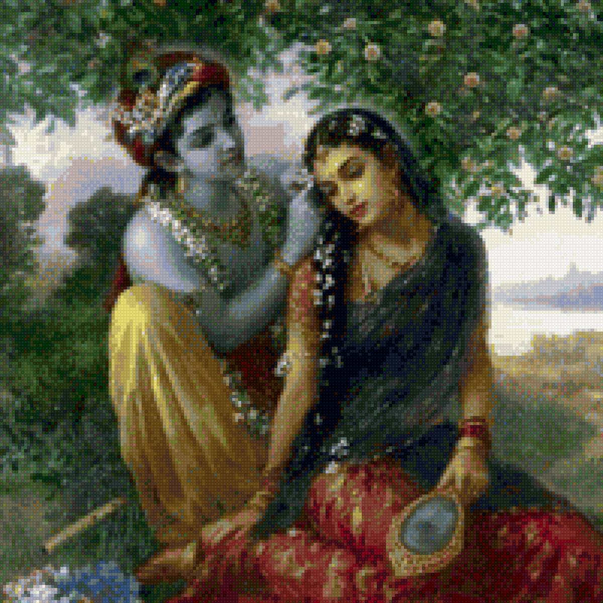 Кришна и радха - кришна - предпросмотр