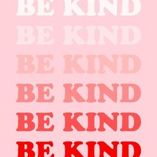 Схема вышивки «be kind»
