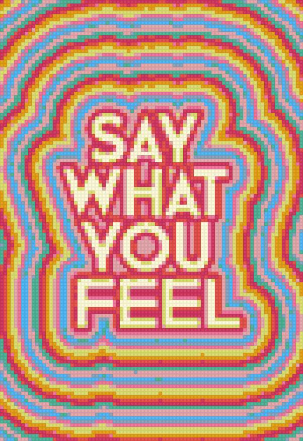say what you feel - надписи, английский - предпросмотр
