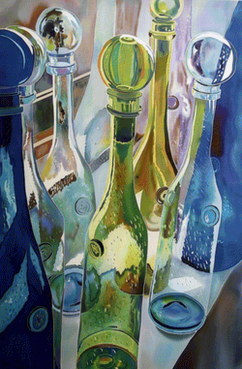 Цветное стекло - стекло, натюрморт, картины наташи фуко - предпросмотр