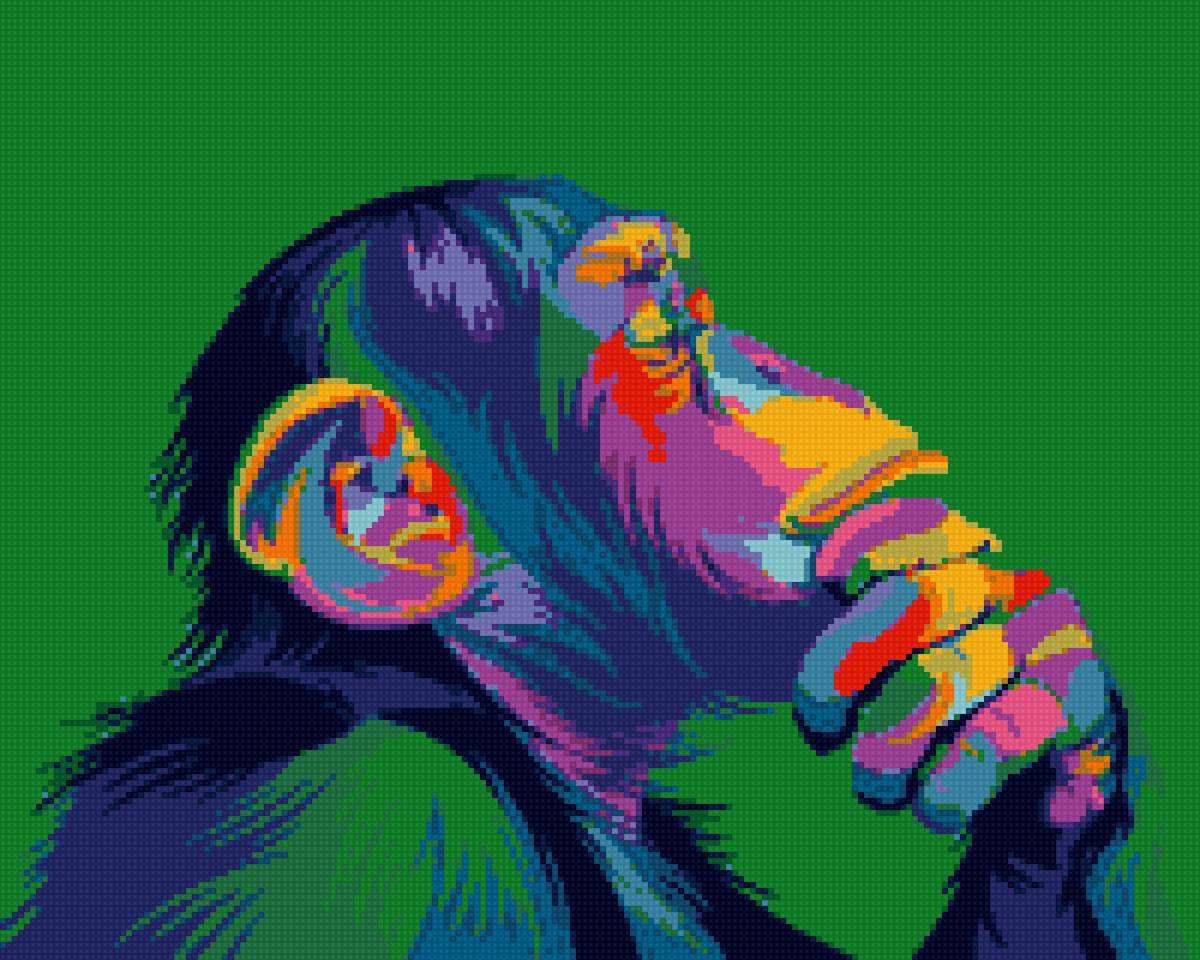 Задумчивый шимпанзе - шимпанзе, обезьяна - предпросмотр