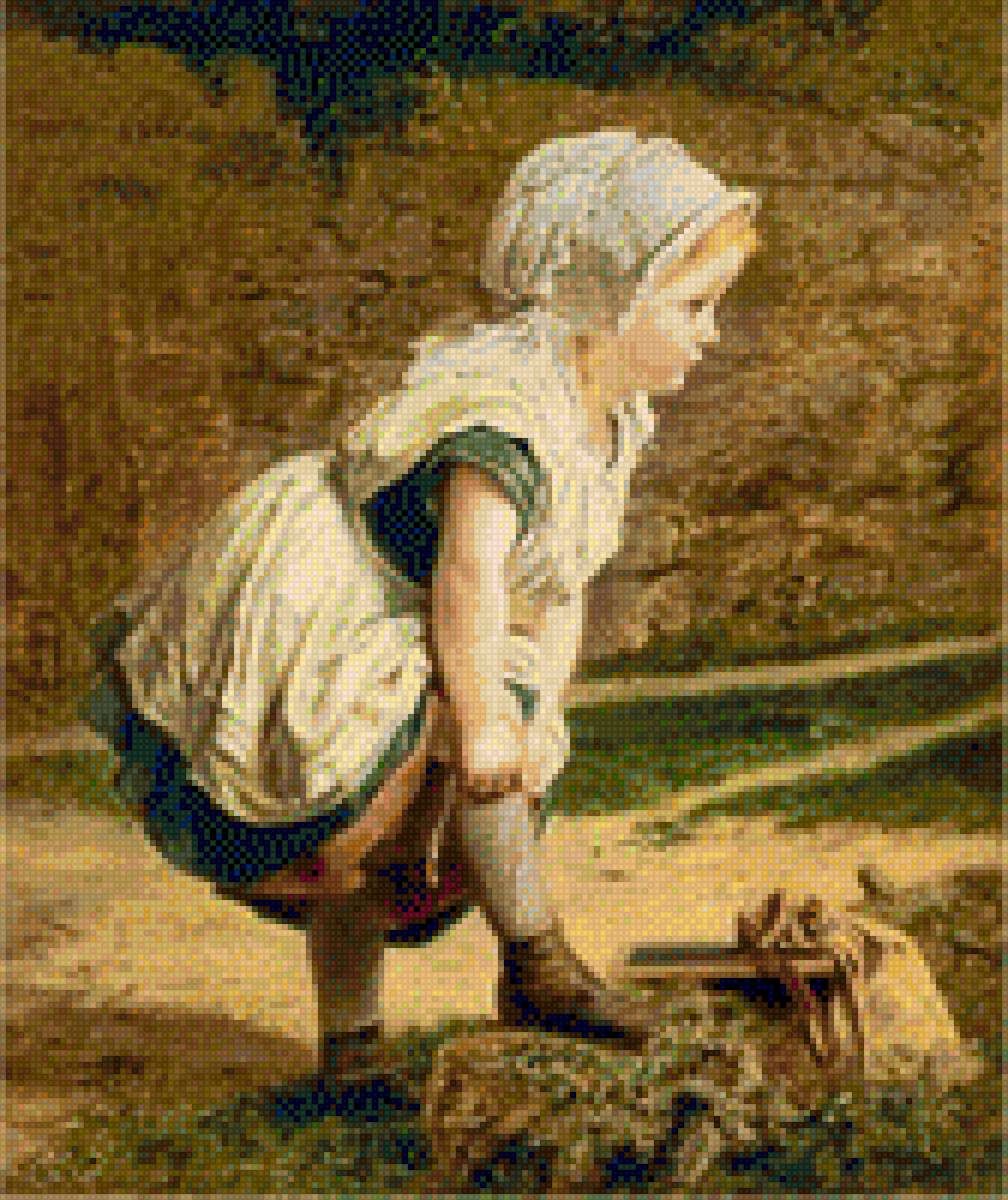 Девочка подтягивающая носочек - носок, девочка - предпросмотр