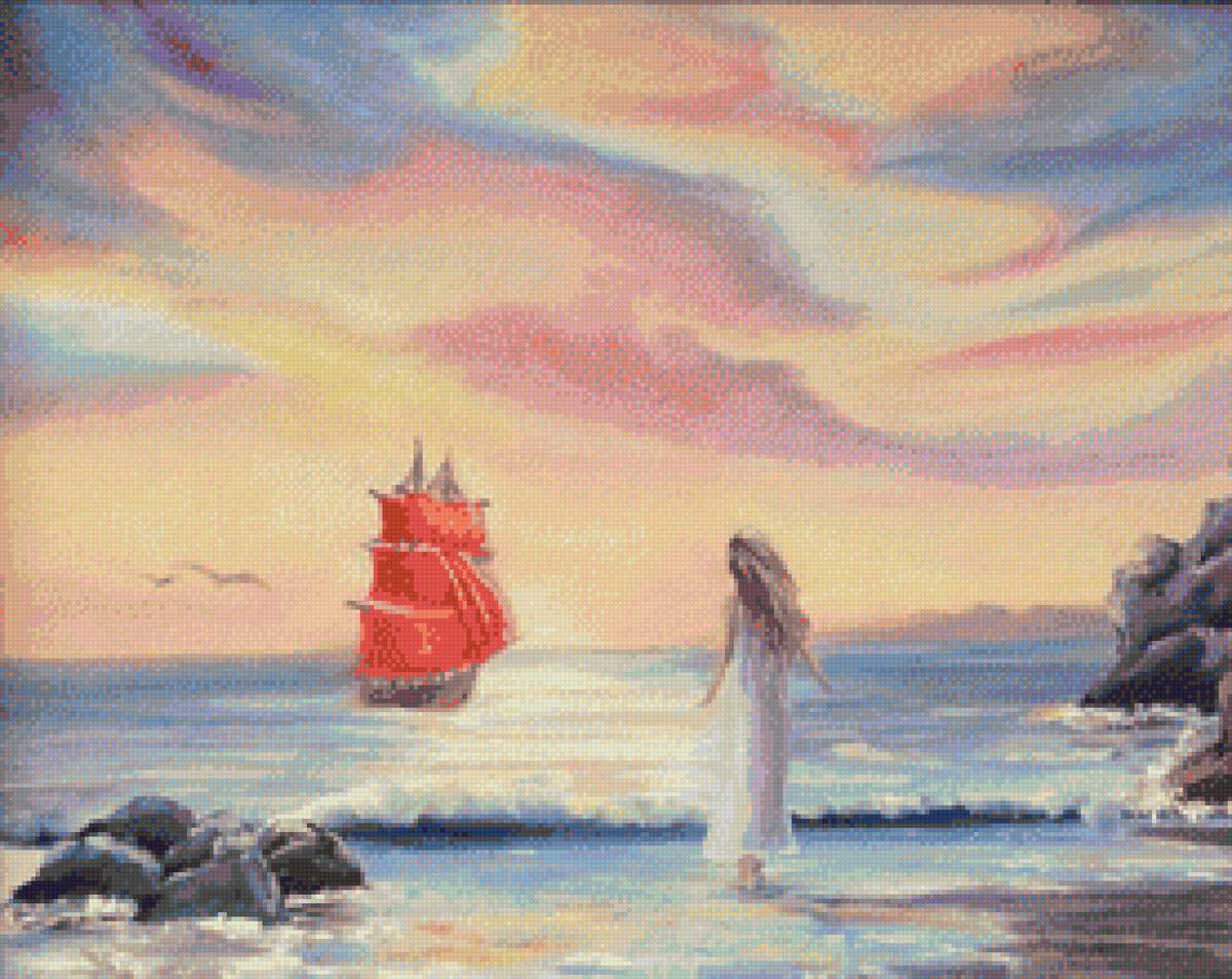 Ассоль - алые паруса, море, ассоль - предпросмотр