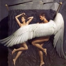 Схема вышивки «ангел»