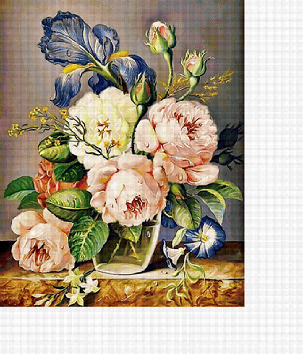 букет - стол, натюрморт, цветы, кувшын, букет - предпросмотр