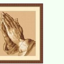 Схема вышивки «Молящие руки»
