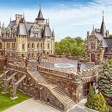 Схема вышивки «замок»