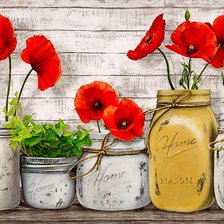 Схема вышивки «Маки»