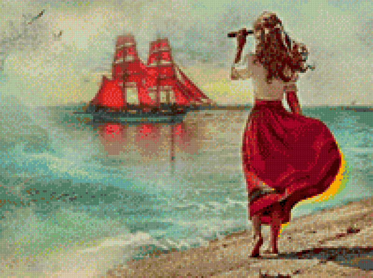 Ассоль - море, алые паруса, ассоль - предпросмотр