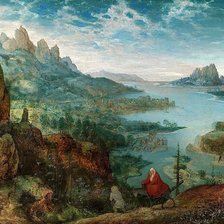 Схема вышивки «Пейзаж с бегством в Египет»