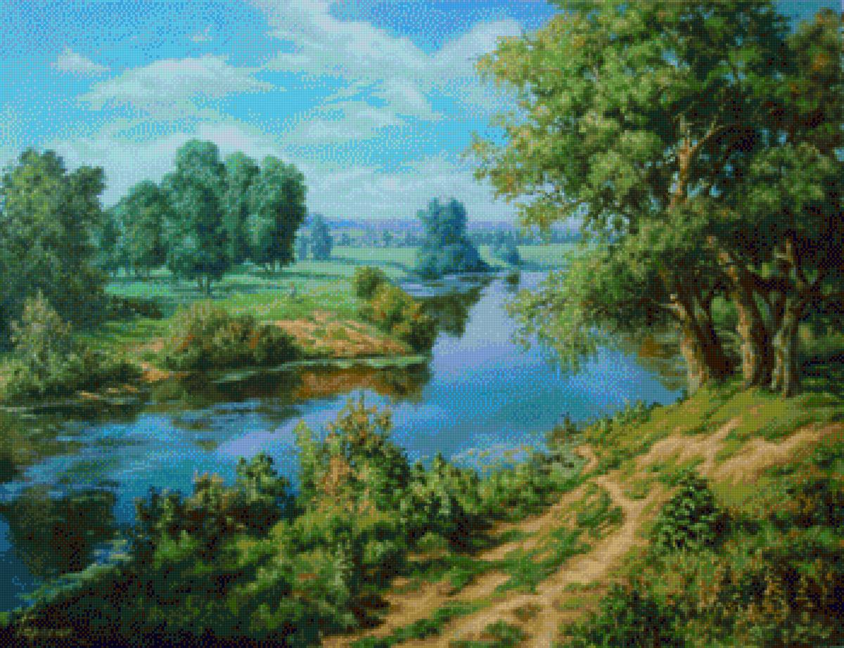 летнее раздолье - лето река лес - предпросмотр