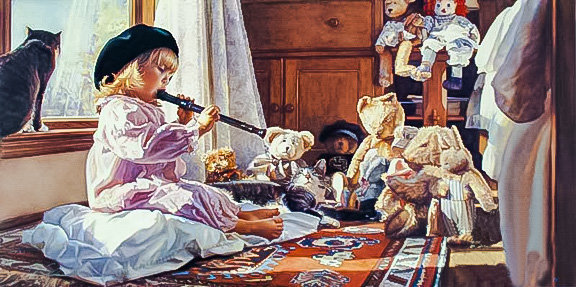 Captive Audience. - steve hanks art.children.music.animals. - оригинал