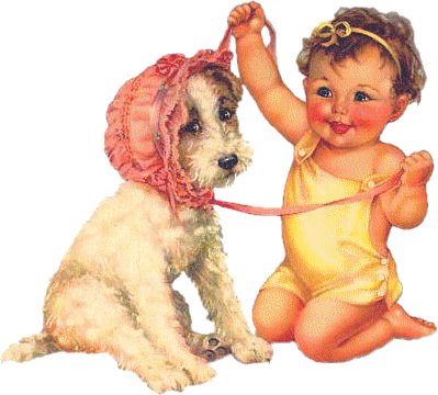 Малыш с собакой - детское, дети, собака - оригинал