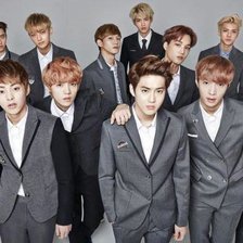 Схема вышивки «Exo 12 участников»