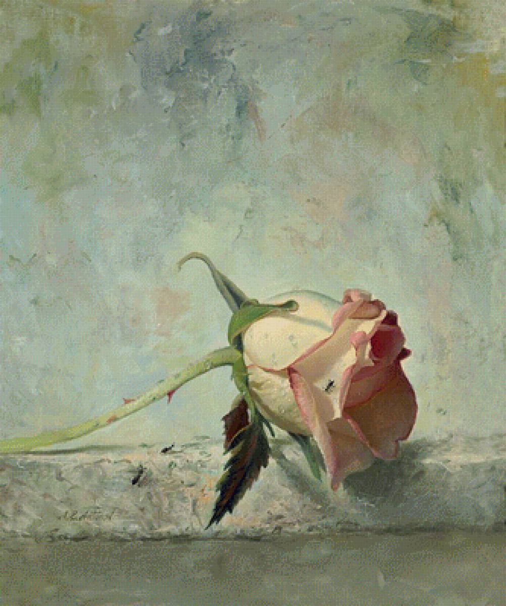 Натюрморт 20. Алексей Антонов - роза, живопись, натюрморт - предпросмотр