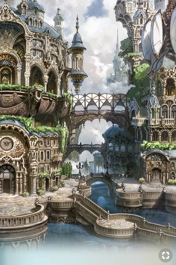 Сказочный город - город, фэнтези - оригинал