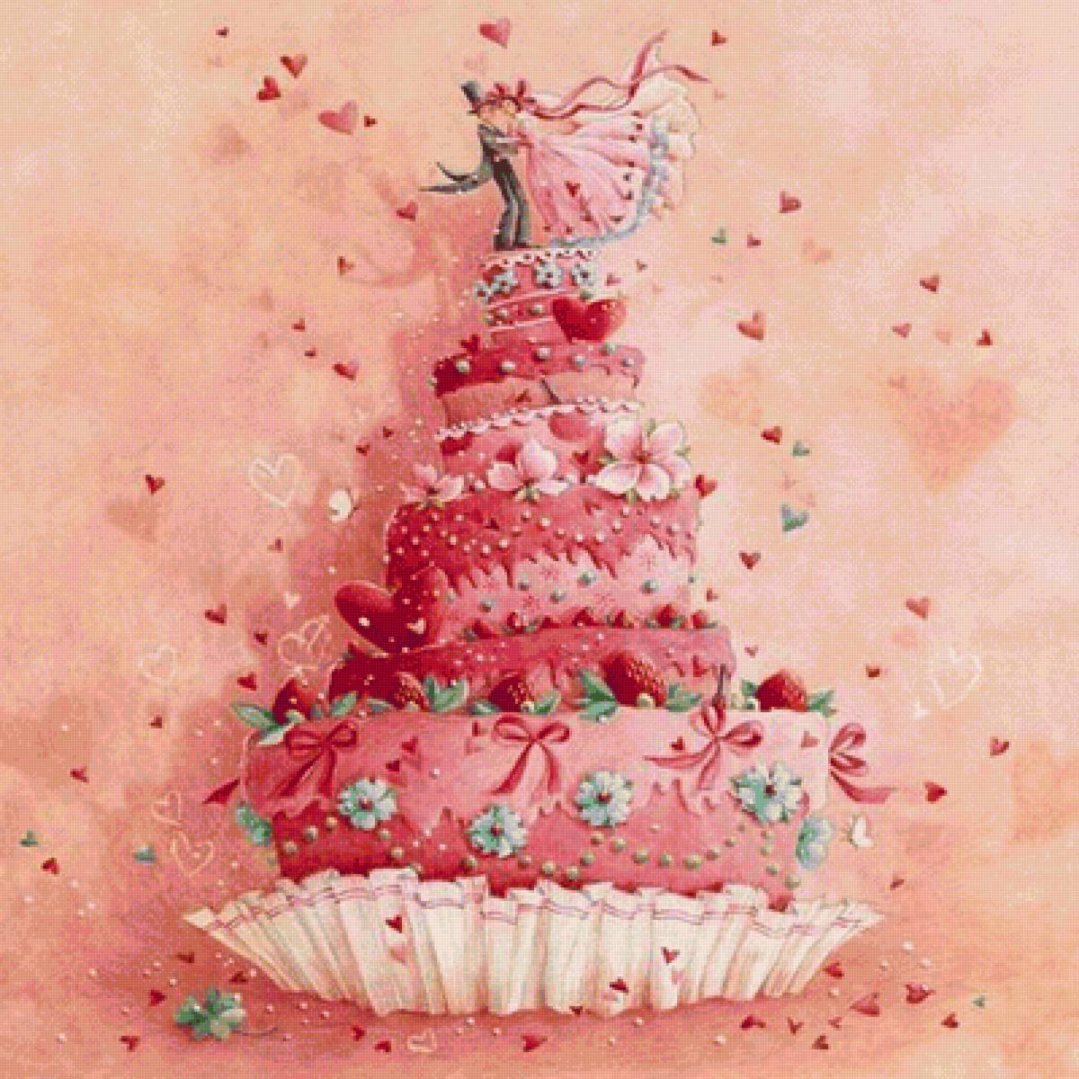 СВАДЕБНЫЙ ТОРТ - торты-пирожные - предпросмотр