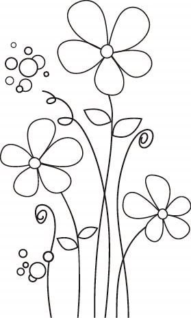 Просто Цветочки - монохром - оригинал