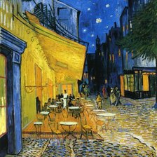 Оригинал схемы вышивки «Ночная терраса кафе. Ван Гог» (№2092506)