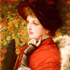 Схема вышивки «Портрет Кэтлин Ньютон. Джеймс Тиссо»