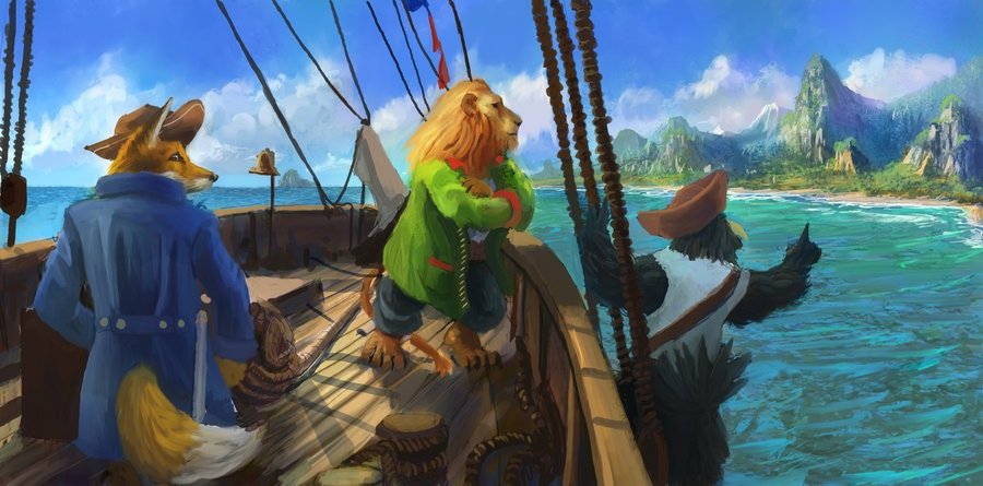 Путешествие - сказка, иллюстрация, фэнтези - оригинал