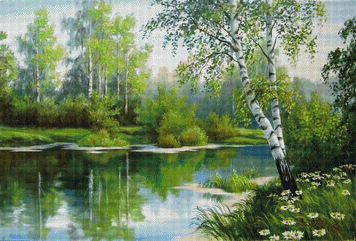 Брег реки - природа - предпросмотр