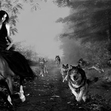 Схема вышивки «погоня»