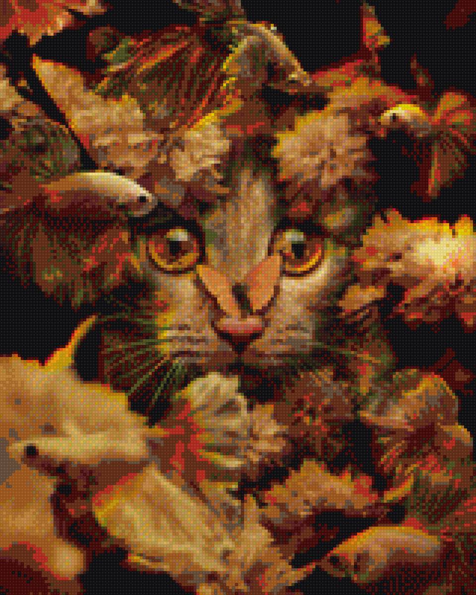 №2093751 - кот рыба осень день животные - предпросмотр