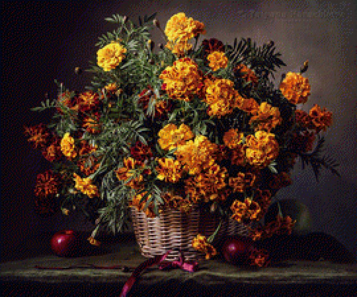 №2093823 - бархатцы цветы натюрморт - предпросмотр