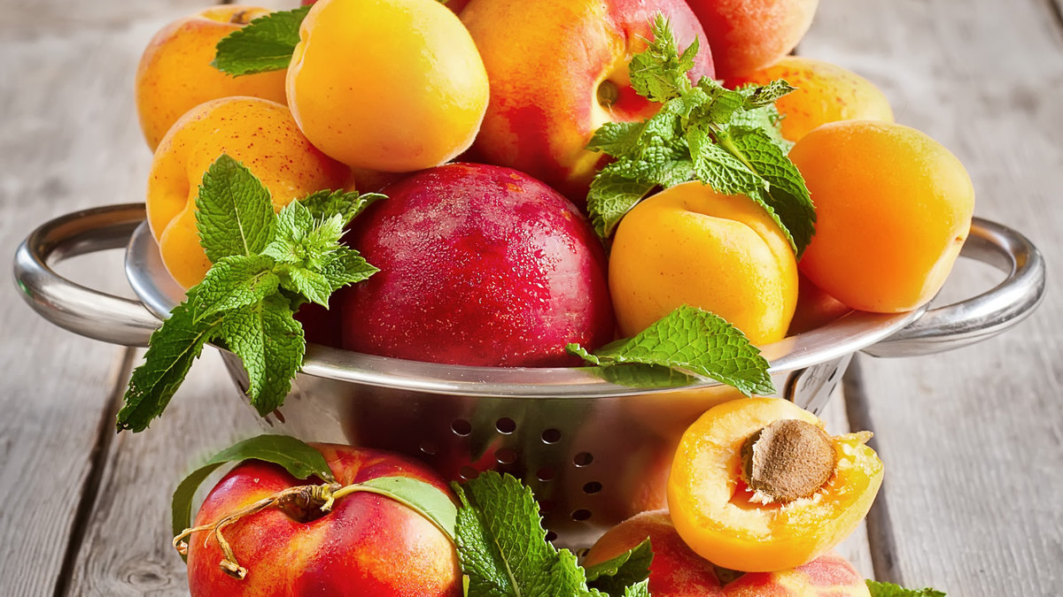 фрукты - фрукты, абрикосы, персики - оригинал