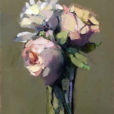 Схема вышивки «Три розы»