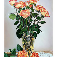 Оригинал схемы вышивки «Розы. Букет.» (№2095063)