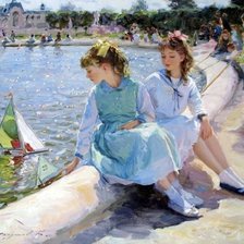 Схема вышивки «Подружки»