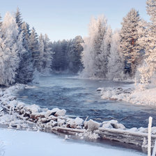 Схема вышивки «зима»