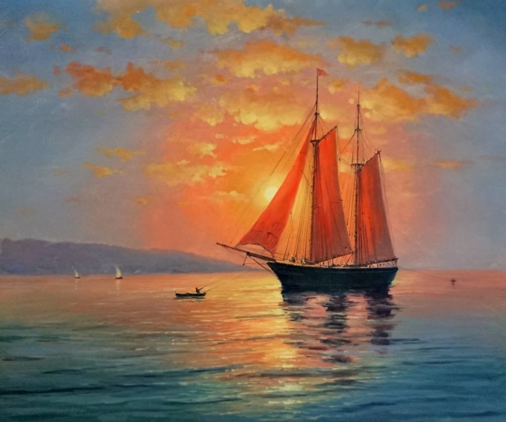 Алые паруса - пейзаж - оригинал