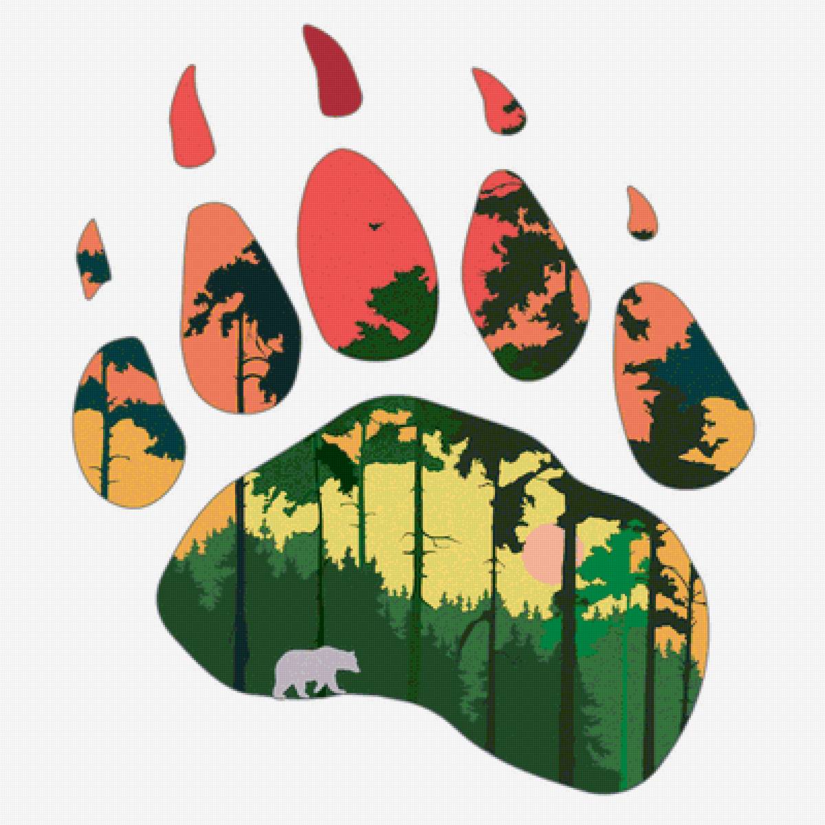 След - след, лес - предпросмотр