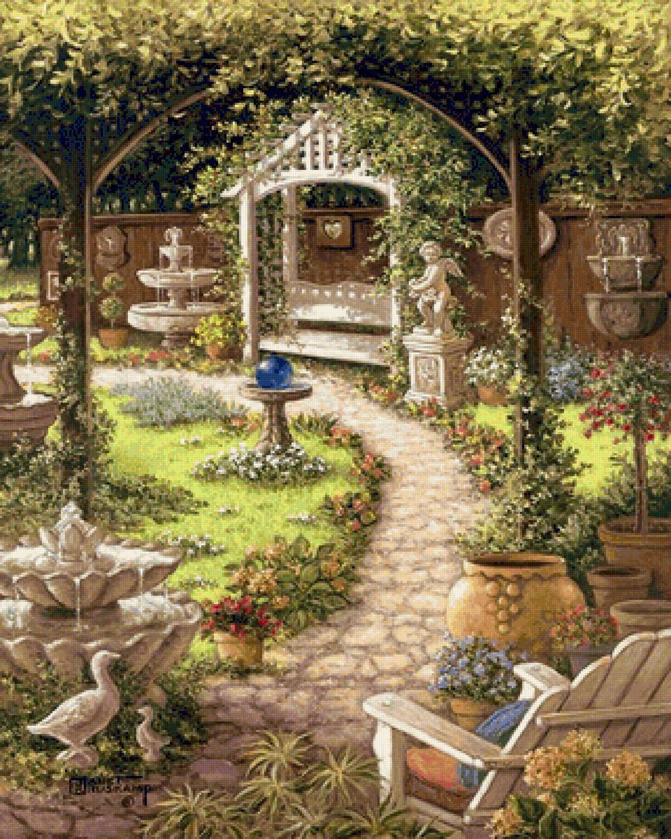 Уютный дом.Janet Kruskamp-3 - пейзажи - предпросмотр