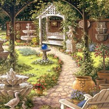 Схема вышивки «Уютный дом.Janet Kruskamp-3»