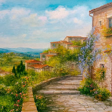 Схема вышивки «Borgo Toscano - Italy.»