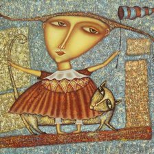 Схема вышивки «Алиса на прогулке. Дмитрий Сулимов»