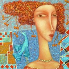 Схема вышивки «Синяя птица 3. Дмитрий Сулимов»