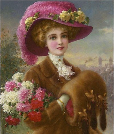 Emile Veron- Trandafiri de iarna; - оригинал