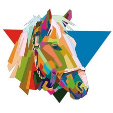 Оригинал схемы вышивки «Лошадь» (№2097080)