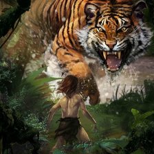 Схема вышивки «маугли»