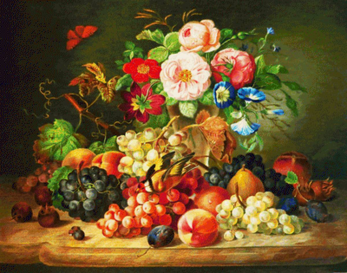Натюрморт. - натюрморт, живопись., фрукты - предпросмотр