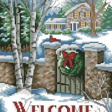 Схема вышивки «Домик»