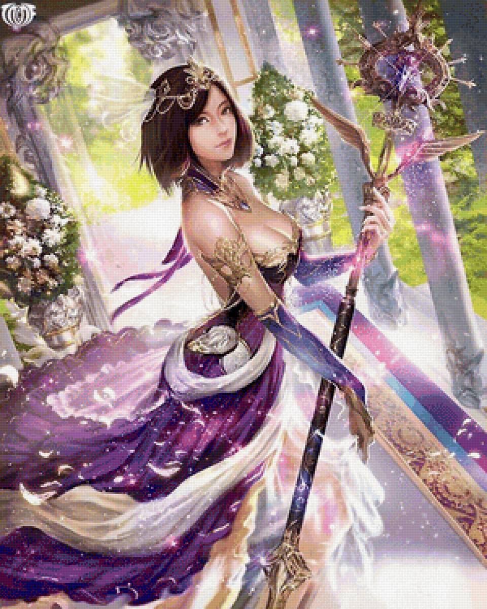 Девушка - фэнтези, иллюстрация, сказка - предпросмотр