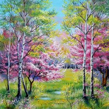 Схема вышивки «Весна»