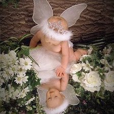 Схема вышивки «ангелочек»